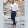 matching a shirt and chinos