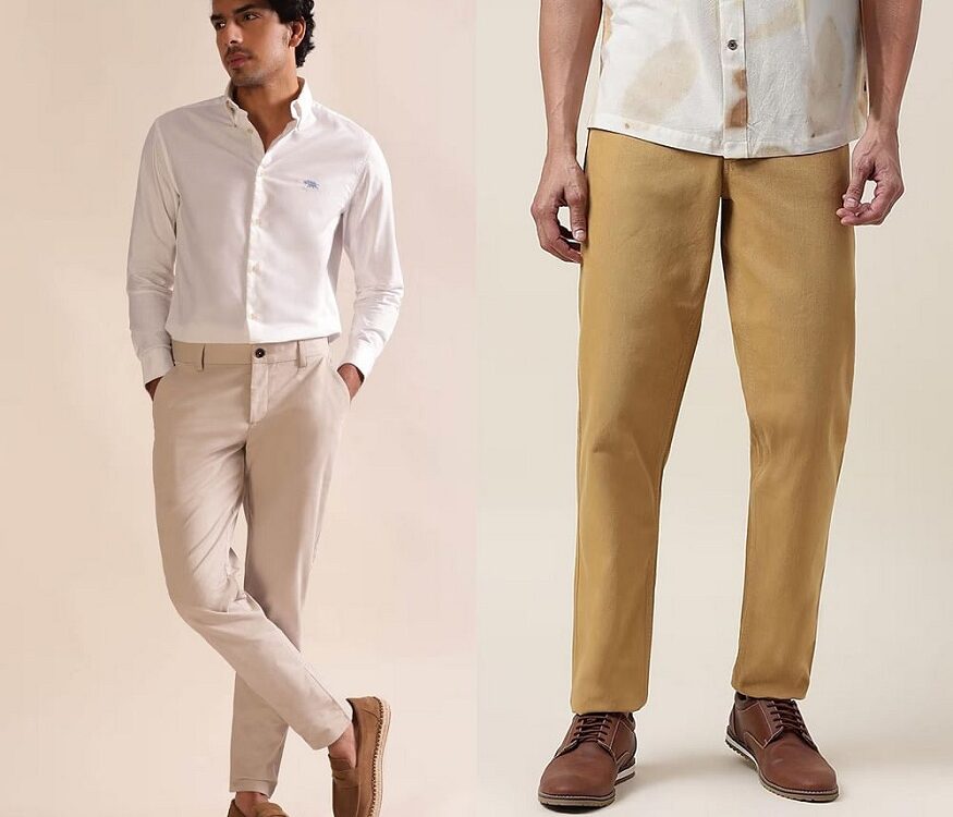 pants to wear with a men's shirt